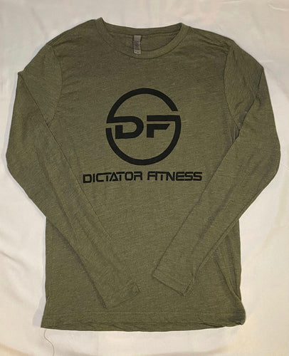 UNISEX DF Long Sleeve Shirt Olive Green w/ Black DF Logo